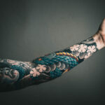 Photo of left arm with tattoo